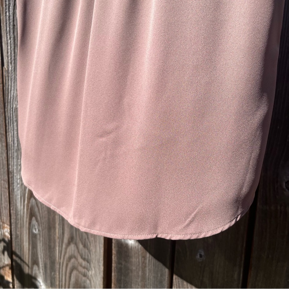 Loft taupe lace sleeveless blouse top size small - Picture 9 of 14